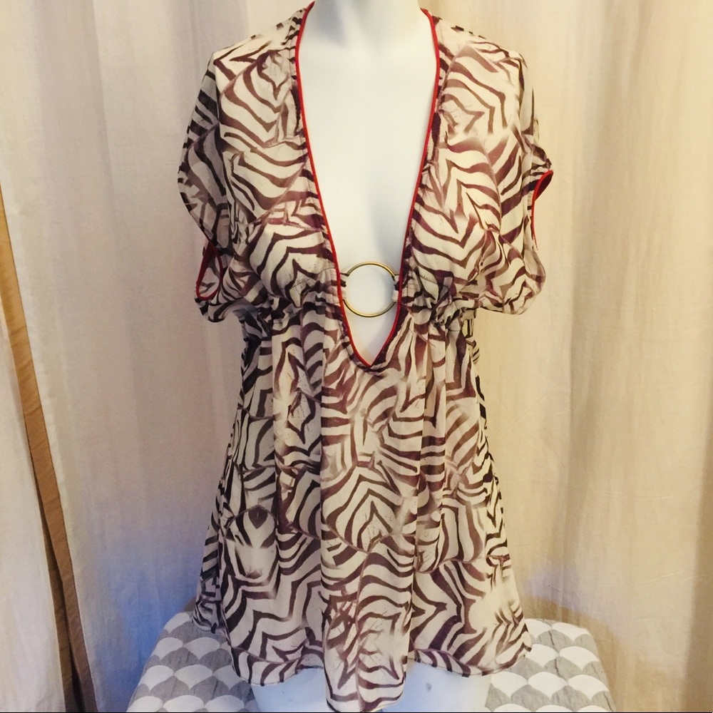 SALE! Becca Virtue Sheer Swim Cover Up  L874